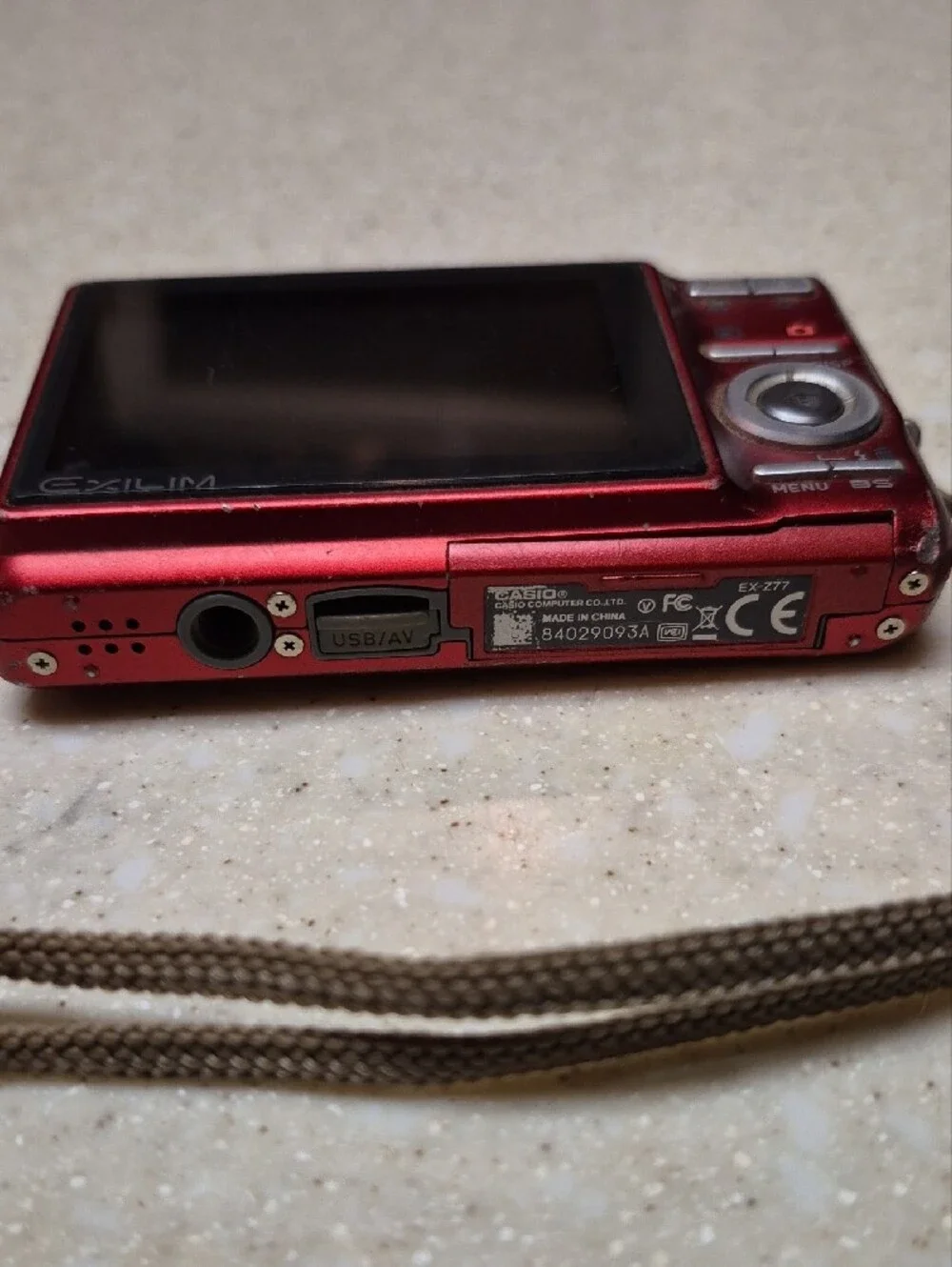 Casio Exilim Red Compact Digital Camera